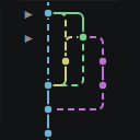 Squashed Git Graph